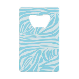 Bold Blue and White Zebra Print