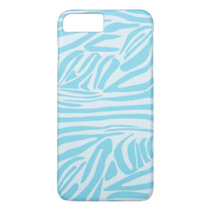 Bold Blue and White Zebra Print Case-Mate iPhone Case