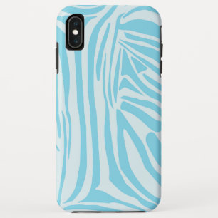 Bold Blue and White Zebra Print Case-Mate iPhone Case
