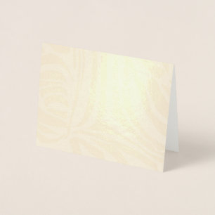 Bold Blue and White Zebra Print Foil Card