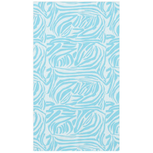 Bold Blue and White Zebra Print Tablecloth
