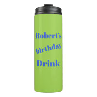 Bold Blue On Lime Green Birthday Party