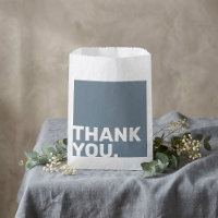 Bold Blue Wedding Thank You Favour Tag