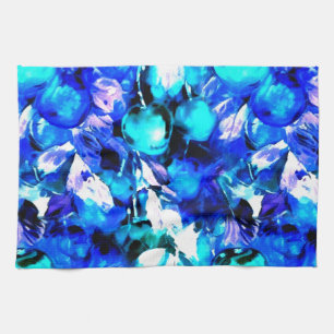 Bold blues  tea towel