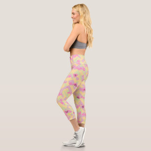 Bold Boho Abstract  Capri Leggings