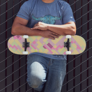 Bold Boho Abstract Skateboard