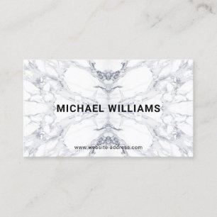 Bold Bookmatched Marble Pattern Business Card