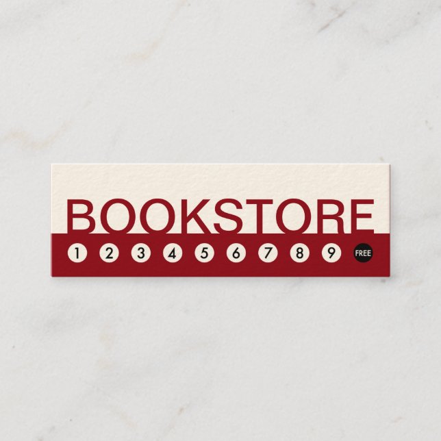 bold BOOKSTORE customer loyalty Card (Front)