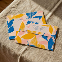 Bold Botanical lithograph floral Pattern Wedding