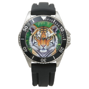 Bold Botanical Tiger cub Watch