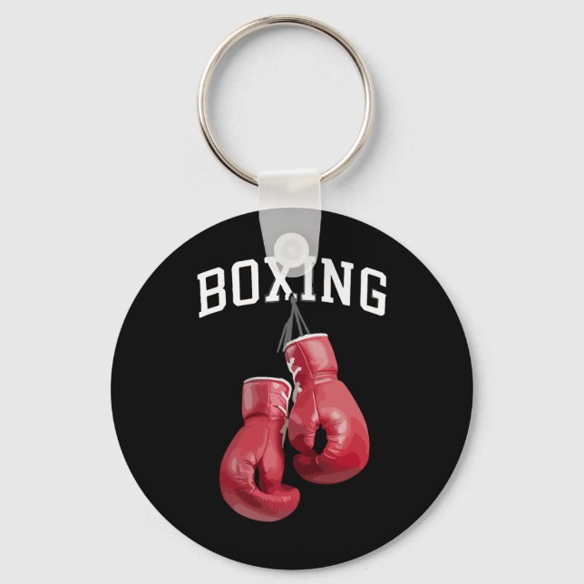 Bold Boxing Gloves Boxing Kickboxing Boxing Lover  Key Ring (Front)