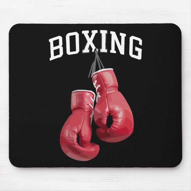 Bold Boxing Gloves Boxing Kickboxing Boxing Lover  Mouse Pad (Front)