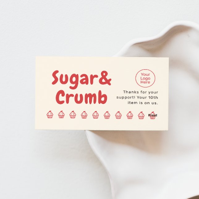 Bold Brand-Ready Bakery Flat Loyalty Card (Creator Uploaded)