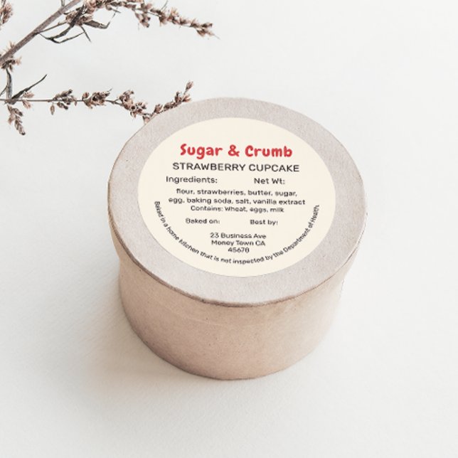Bold Brand-Ready Bakery Ingredient Label (Creator Uploaded)