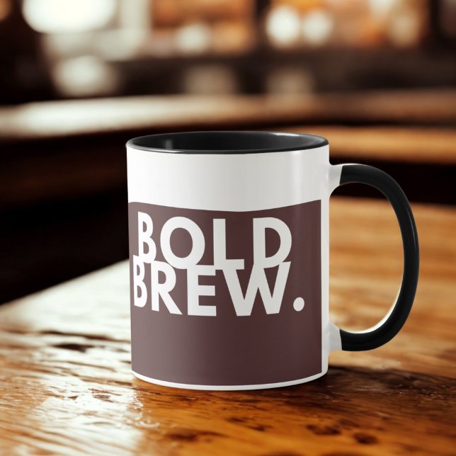 BOLD BREW. Coffee Mug – Funny Minimalist Cup (Creator Uploaded)
