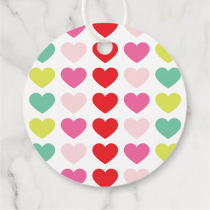 BOLD bright colourful MODERN christmas holiday Favour Tags