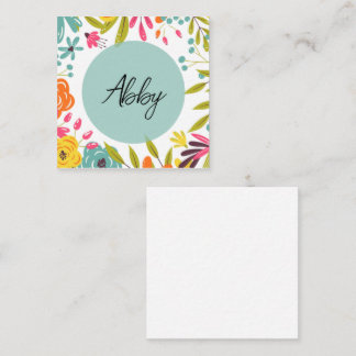 Bold & Bright Floral Enclosure Card
