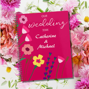 Bold & Bright Fuchsia Pink Spring Floral Wedding Planner