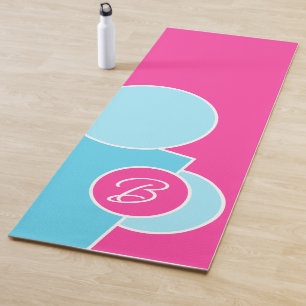 Bold Bright Fun Chic Abstract Circles Art Pattern Yoga Mat