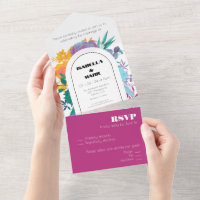 Bold & Bright Rainbow Floral Budget Savvy Wedding