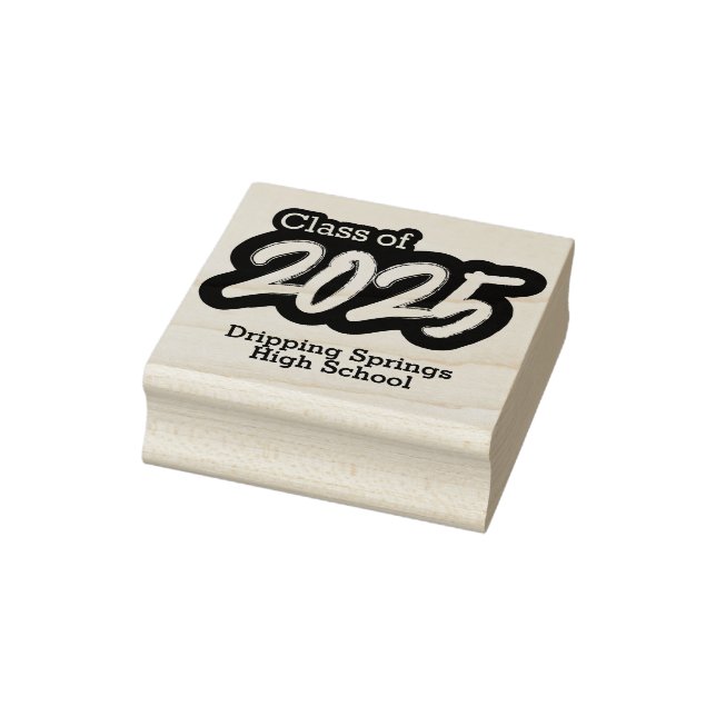Bold Brush Class of 2025 Rubber Stamp (Stamp)