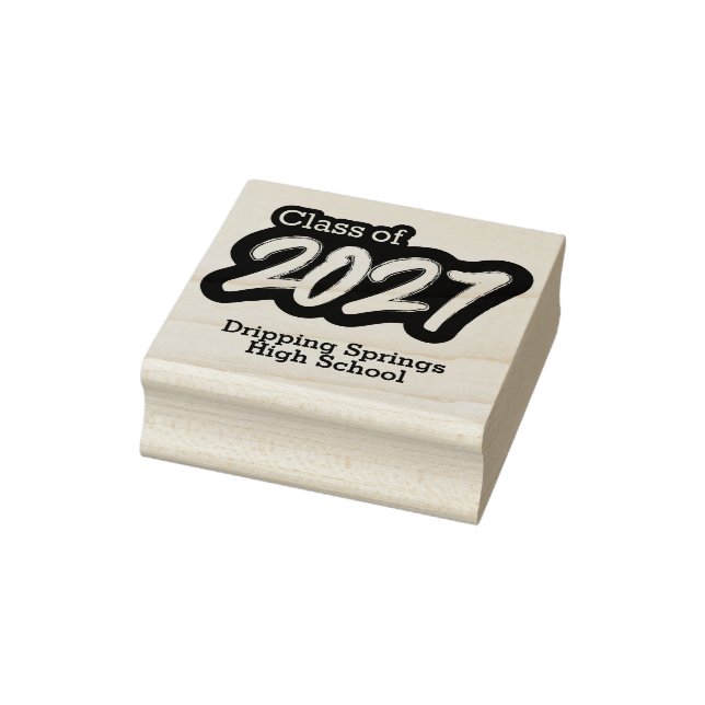 Bold Brush Class of 2027 Rubber Stamp (Stamp)