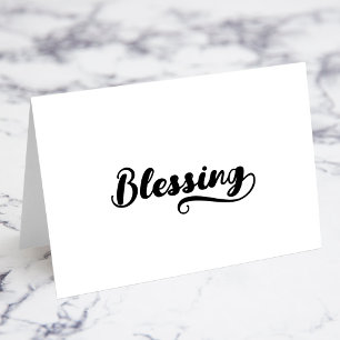 Bold Brush Script G Swash Name Place Cards