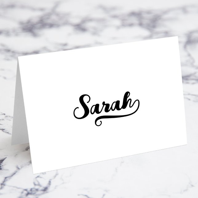 Bold Brush Script H Swash Name Place Cards (Bold Brush Script H Swash Name Place Cards)