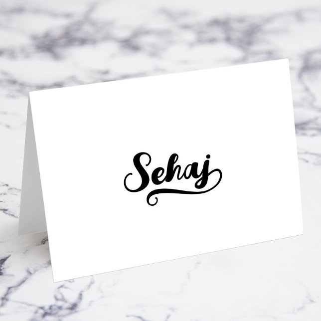 Bold Brush Script J Swash Name Place Cards (Bold Brush Script J Swash Name Place Cards)