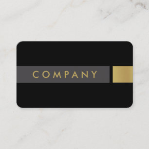 Bold brushed gold professional business card