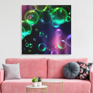 Bold Bubbles Canvas Print