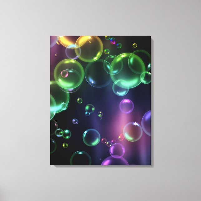 Bold Bubbles Canvas Print (Front)