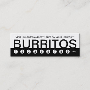 bold BURRITOS customer loyalty