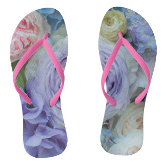 Bold but Soft Flower Flipflops