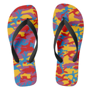Bold Camo Pattern Jandals
