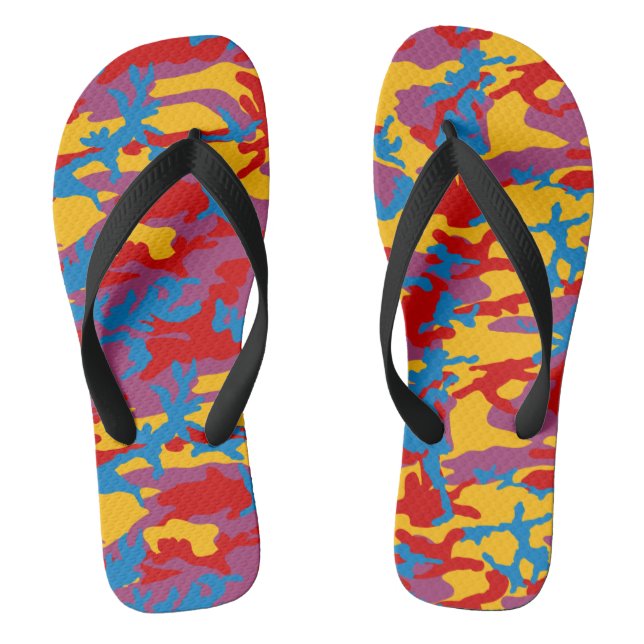 Bold Camo Pattern Jandals (Footbed)