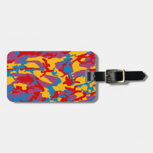 Bold Camo Pattern Luggage Tag