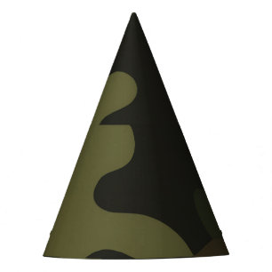 Bold Camouflage Pattern Outdoor Enthusiasts Hunter Party Hat