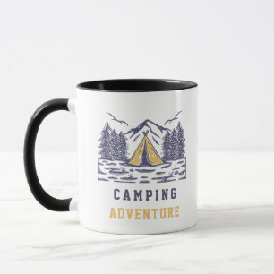 Bold Camping Outdoors Coffee   outdoor adventure Mug