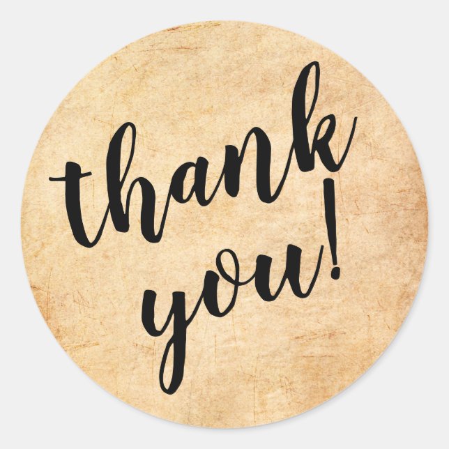 Bold Candle Business Thank You Sticker (Front)