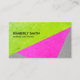 Bold Chic Speckled Colour Blocks Business Card