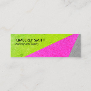 Bold Chic Speckled Colour Blocks Mini Business Card