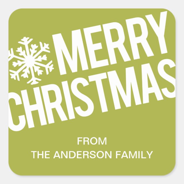 BOLD CHRISTMAS | HOLIDAY GIFT TAGS (Front)