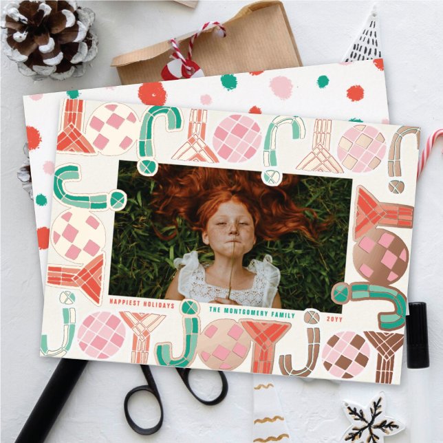 Bold Chunky Geometric Joy Colourful Modern Photo (Creator Uploaded)