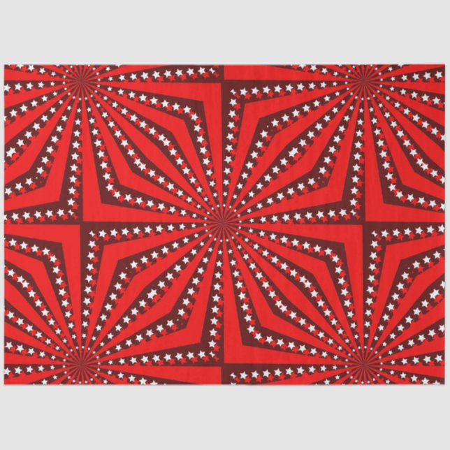 Bold Circus Starburst Background Tissue Paper (Front)