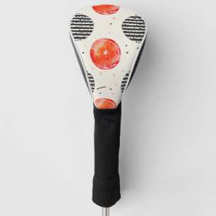 Bold Citrus Slice Stripes (10) Golf Head Cover