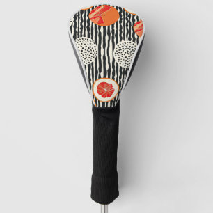 Bold Citrus Slice Stripes (1) Golf Head Cover