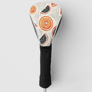 Bold Citrus Slice Stripes (2) Golf Head Cover