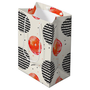 Bold Citrus Slice Stripes (5) Medium Gift Bag