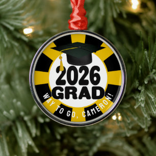 Bold Class of 2026 Graduation Metal Tree Decoration